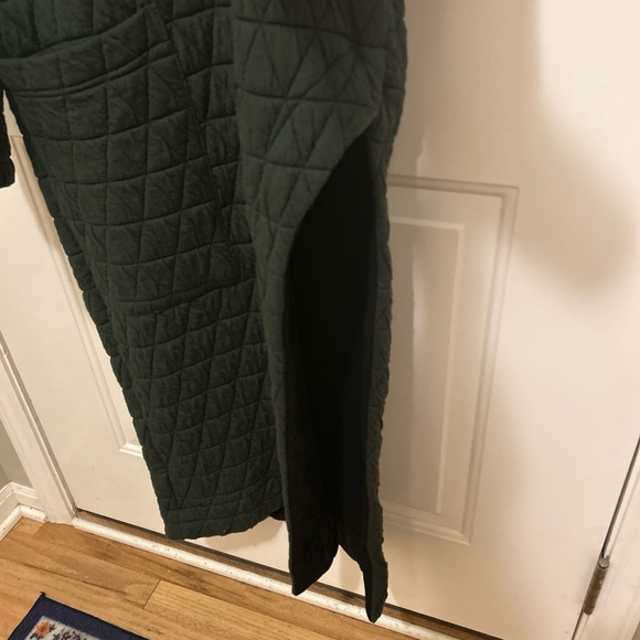 Gershon Bram Quilted Green Cowl Neck Tunic Dress MEDIUM - Picture 6 of 8